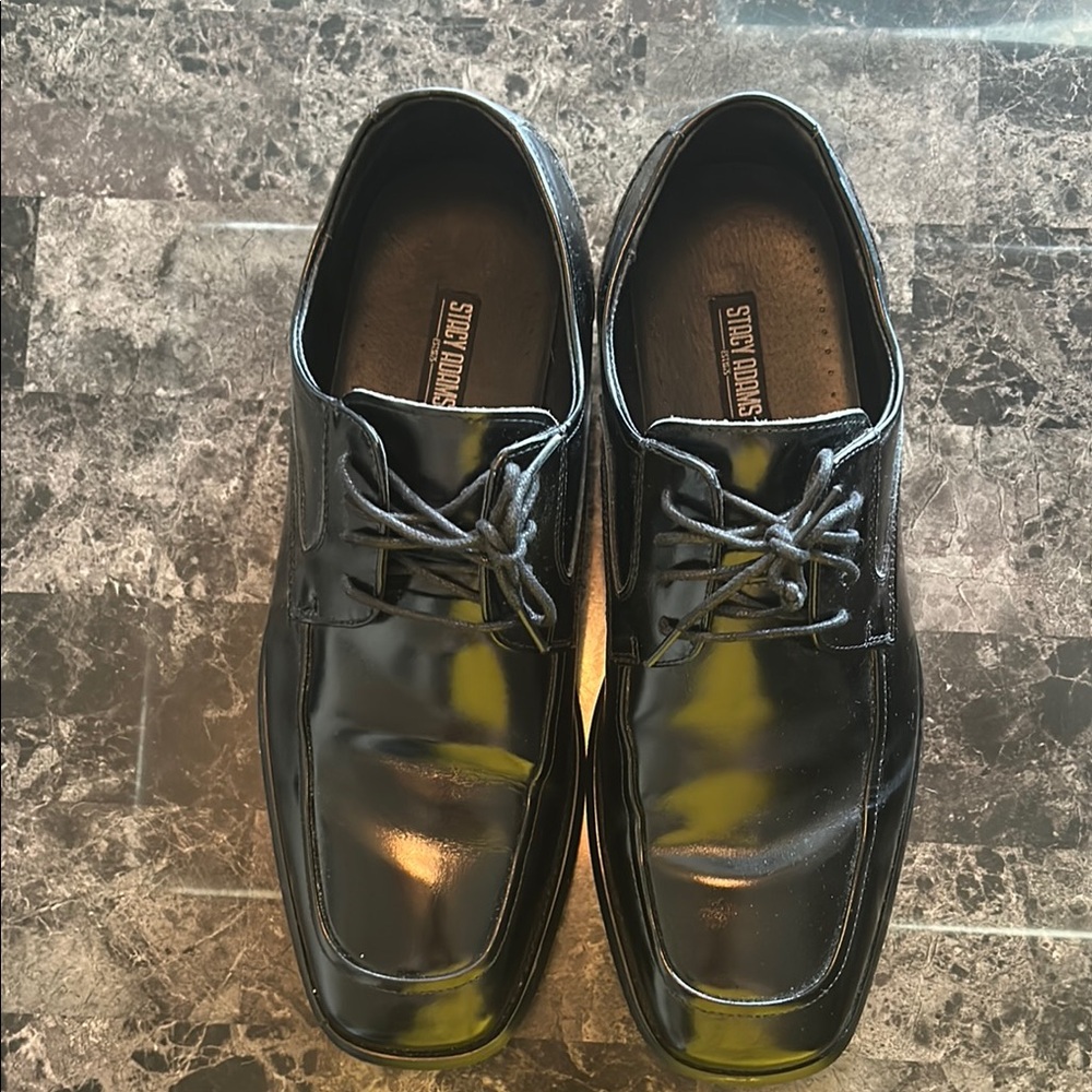 Stacy Adams Black Loafers Slip-Ons